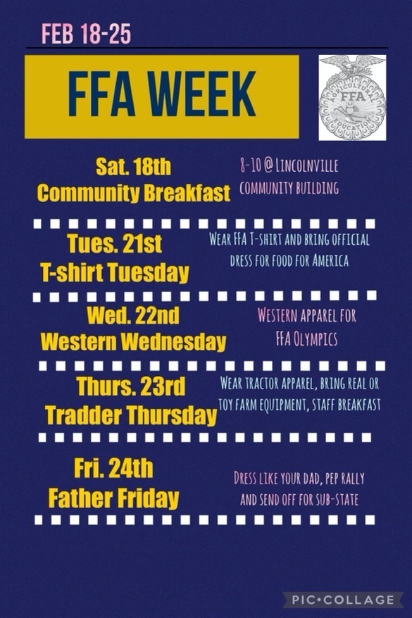 Everyone is invited to take part in FFA Week at Centre!